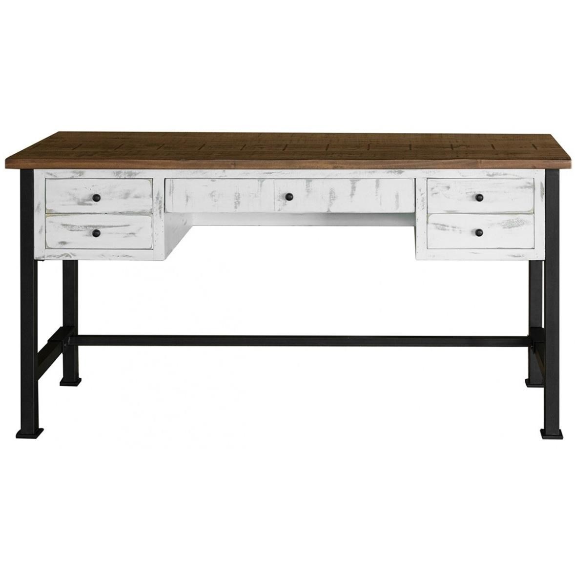International Furniture Direct Pueblo IFD360DESK 4 Drawer Writing Desk